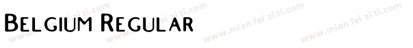 Belgium Regular字体转换